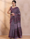 Saree Mall Women's Dola  Mauve Printed Designer Saree With Blouse Piece-DOLA202B