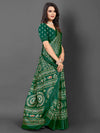 Saree Mall Women's Dola  Green Printed Designer Saree With Blouse Piece-DOLALX06B