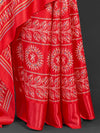 Saree Mall Women's Dola  Red Printed Designer Saree With Blouse Piece-DOLALX06E