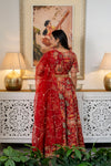 Women Chanderi Printed Lehenga Choli-LC Red