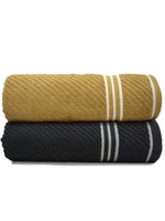 Athom Living Diagonal Stripe Terry Towel Pack of 2-DST-AG