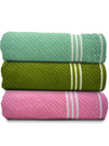 Athom Living Diagonal Stripe Terry Towel Pack of 3-DST-CEH