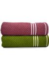 Athom Living Diagonal Stripe Terry Towel Pack of 2-DST-EF