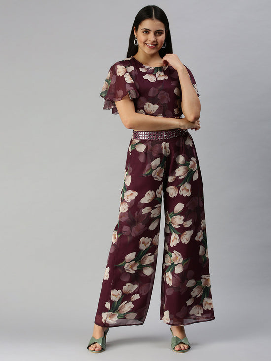 Women Printed Violet Co-Ords Set-DW-1455-Violet