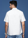 Men Solid White Slim Fit Shirt-Dhivya-2744-White