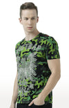 Huetrap Black Mens Short Sleeve Graphic Printed Tshirt-HT17MKGRABLK00914