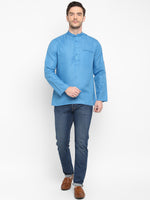 Hangup Men Standard Solid Men's Indian Wear-Dodger_Magic_Bon_ShortKurta