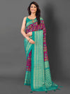 Saree Mall Women's Cotton Blend Magenta Printed Designer Saree With Blouse Piece-EAGLE04A