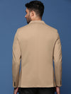 Men Khaki Slim Fit Single Breasted Blazer-EX-3001-Khaki