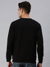 Men Solid Black Sweatshirt-EX2260-Black