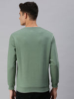 Men Solid Green Sweatshirt-EX2260-Lightgreen