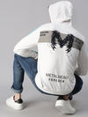 Men Printed White Sweatshirt-EX2520-White