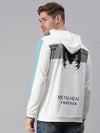 Men Printed White Sweatshirt-EX2520-White