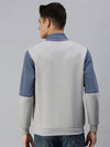 Men Colourblocked Multi Sweatshirt-EX2602-Bluegrey