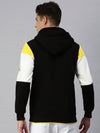 Men Hooded Colourblocked Multi Sweatshirt-EX3134-Whiteblack