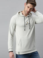 Men Solid Grey Sweatshirt-EX5079-Grey