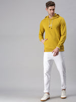 Men Printed Yellow Sweatshirt-EX5079-Yellow