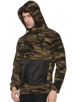 Men Printed Olive Sweatshirt-EX514-Olive