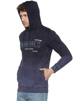 Men Printed Navy Blue Sweatshirt-EX6008-Navy