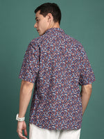 Men Floral Multi Slim Fit Shirt-Ezra-3021-Multi