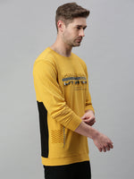 Men Solid Yellow Sweatshirt-FC1532-Yellow