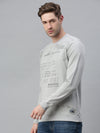 Men Printed Grey Sweatshirt-FC1573-Grey