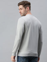 Men Printed Grey Sweatshirt-FC1573-Grey