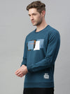 Men Graphic Blue Sweatshirt-FC1604-Blue