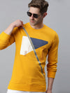 Men Printed Yellow Sweatshirt-FC1617-Yellow