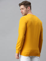 Men Printed Yellow Sweatshirt-FC1617-Yellow