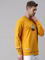 Men Graphic Yellow Sweatshirt-FC1622-Yellow