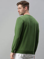 Men Printed Green Sweatshirt-FC1635-Green