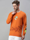 Men Solid Orange Sweatshirt-FC1635-Orange