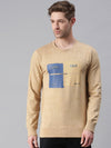 Men Printed Beige Sweatshirt-FC1723-Beige