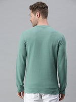 Men Printed Green Sweatshirt-FC1745-Green