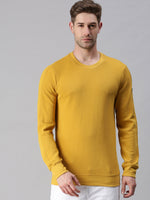 Men Printed Yellow Sweatshirt-FC1745-Yellow