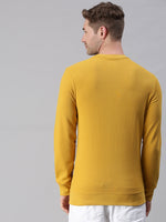 Men Printed Yellow Sweatshirt-FC1745-Yellow