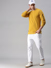 Men Printed Yellow Sweatshirt-FC1745-Yellow