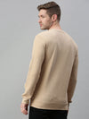 Men Solid Beige Sweatshirt-FC1746-Beige