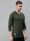 Men Solid Green Sweatshirt-FC1746-Green