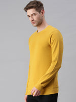 Men Solid Yellow Sweatshirt-FC1746-Yellow