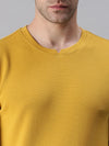 Men Solid Yellow Sweatshirt-FC1746-Yellow