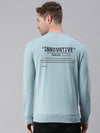 Men Printed Blue Sweatshirt-FC1756-Blue