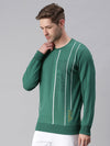 Men Printed Green Sweatshirt-FC1756-Green