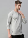 Men Solid Grey Sweatshirt-FC1783-Grey