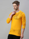 Men Printed Yellow Sweatshirt-FC2009-Yellow