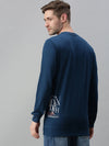 Men Printed Blue Sweatshirt-FC2014-Blue