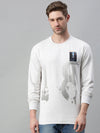 Men Solid Cream Sweatshirt-FC2014-Cream