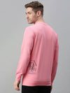 Men Printed Pink Sweatshirt-FC2014-Pink