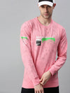 Men Printed Pink Sweatshirt-FC2015-Pink